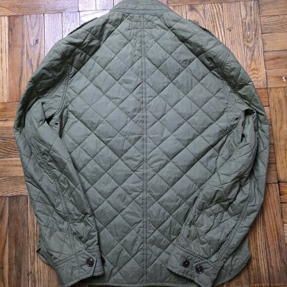 Polo Ralph Lauren Quilted Field Jacket Men’s Medium Olive Green Military Style - Picture 7 of 7